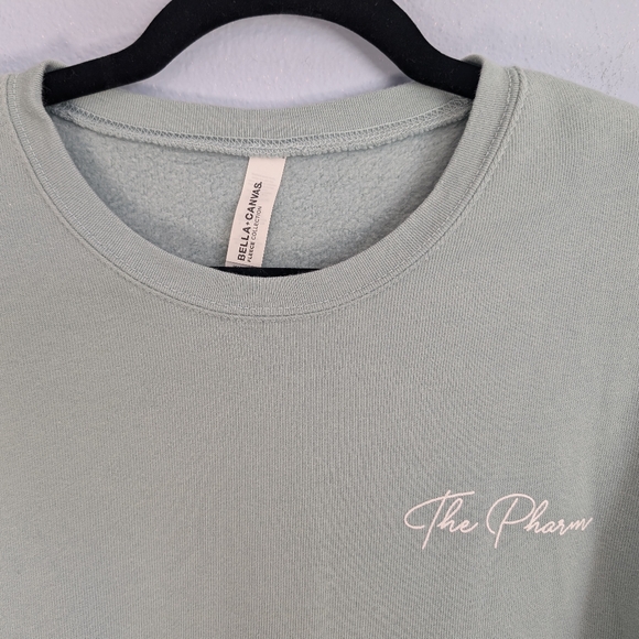 Crop plus sized yoga sweater 2X balance silhouette - Picture 6 of 6